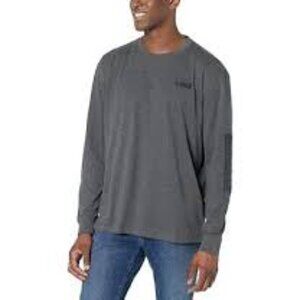 Dewalt Men's Charcoal Blend Long Sleeved T-Shirt New With Tags